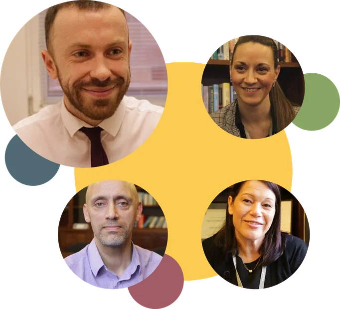 Infogrpahic of different headshots