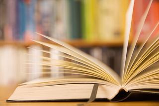 Open book on a table