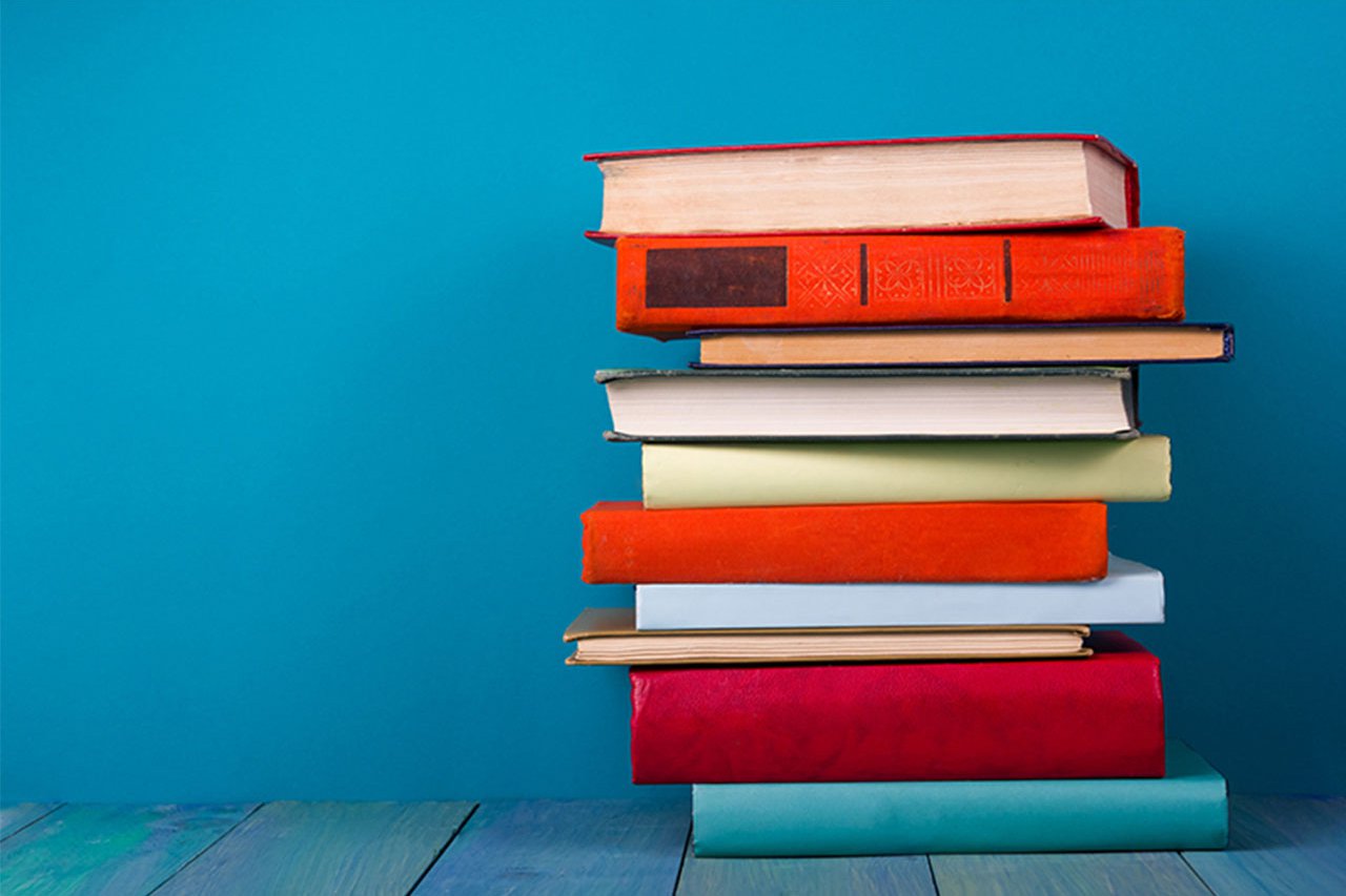 A stack of books