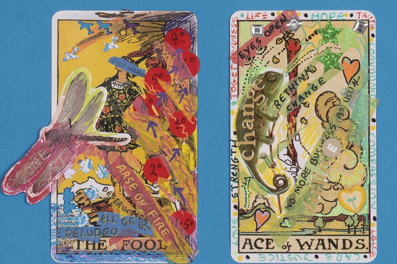 An image of two tarot cards created by Novus learners