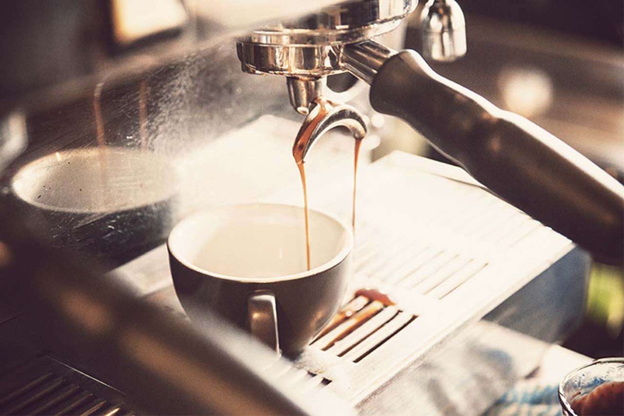 Close-up of a coffee machine