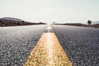 Close-up of a road stretching into the distance