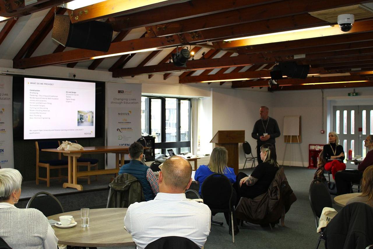 Novus presentation to a room full of people