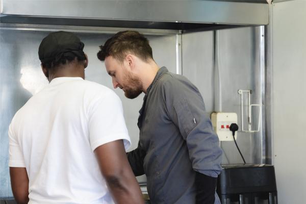 Prison learners gaining catering and kitchen skills through Novus vocational training.