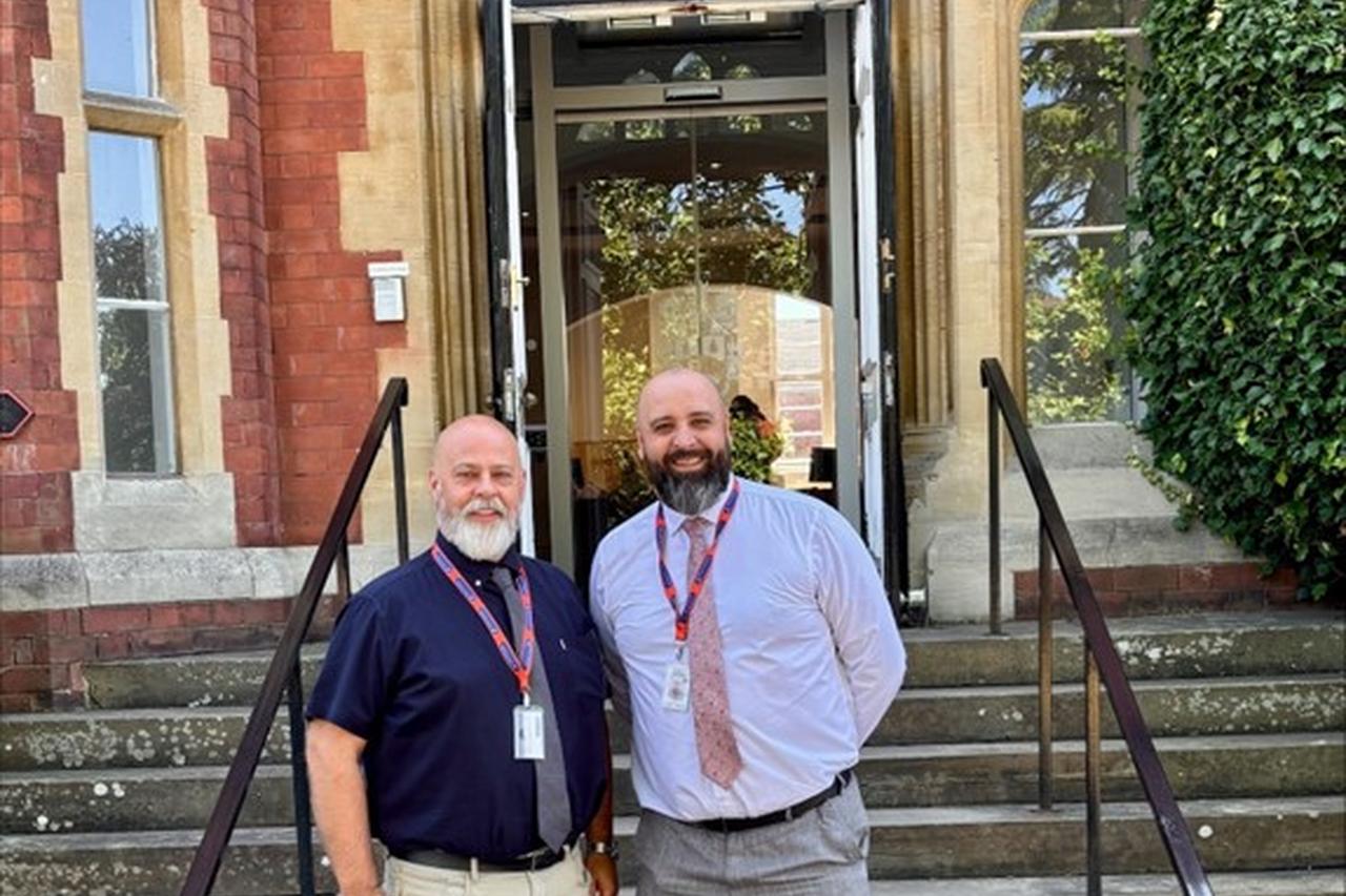 Two Novus colleagues ready to talk to school children about prison life and prison education