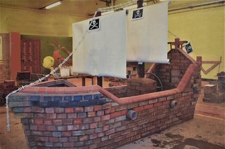 Picture of a brick boat