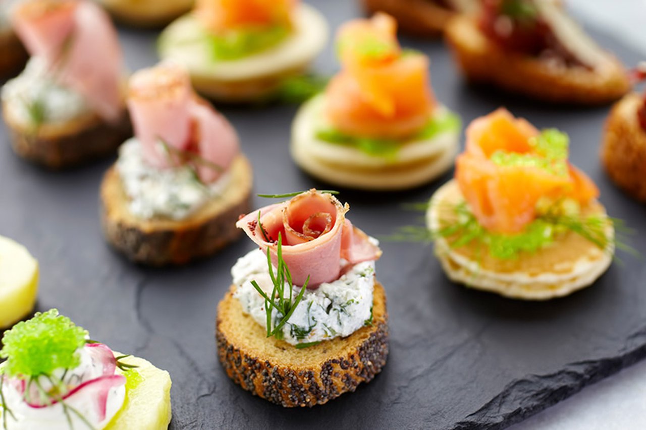 An assortment of canapé