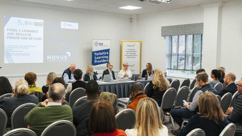 Novus event panel examining pathways from prison education into employment