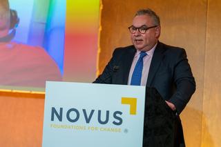 Peter Cox presenting at an event