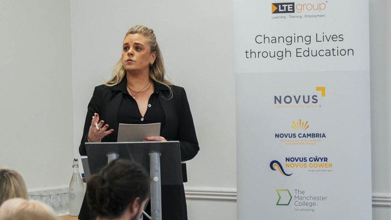 Panel session at a Novus event focused on education, training and reducing reoffending