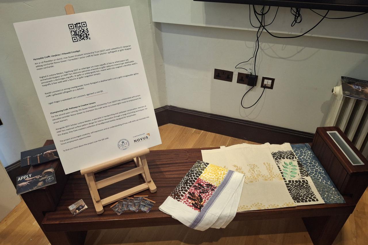 HMP Parc learner artwork showcased at Craft Festival Wales 2026.