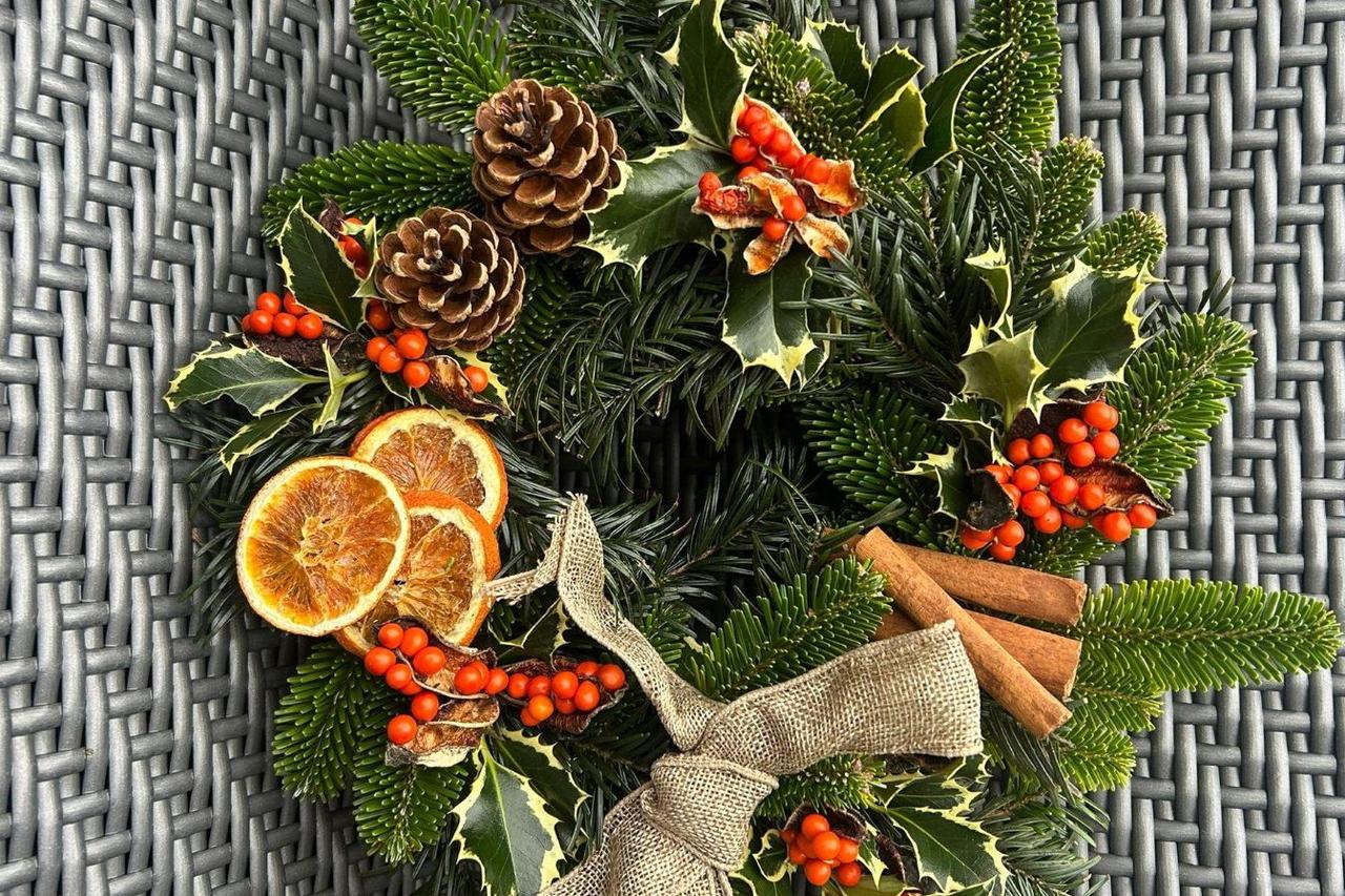 A Christmas wreath