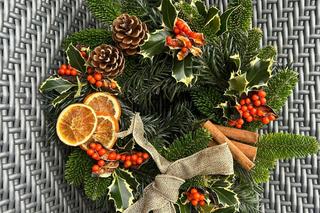 A Christmas wreath