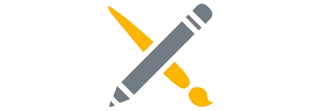 Icon of a pen and pencil